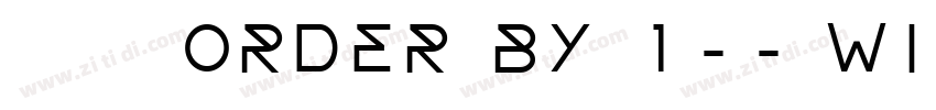 莫大毛筆 ORDER BY 1-- wils字体转换